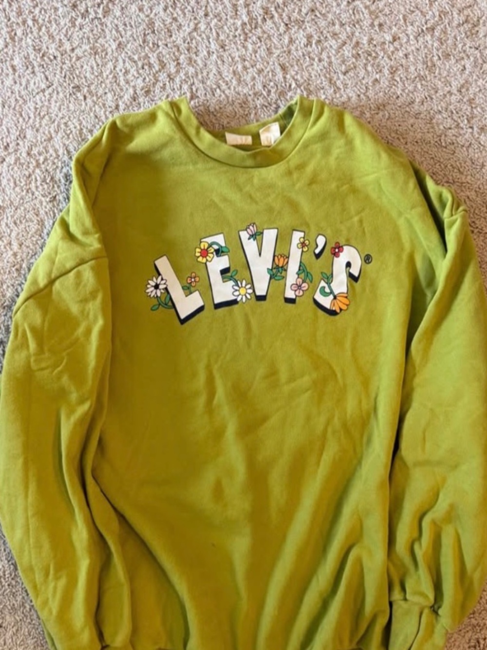 Levi's Floral Text Crewneck